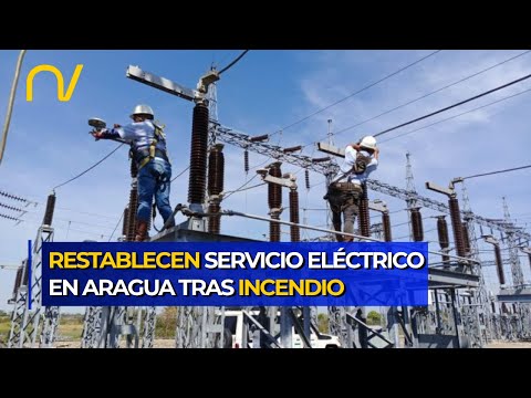 Restablecen la luz en Aragua tras fuerte incendio en una subestación