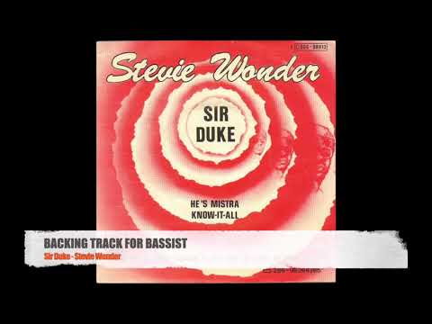 Sir Duke - Stevie Wonder - Bass Backing Track (NO BASS)
