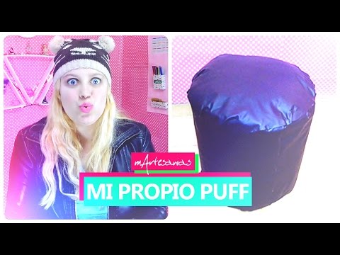 Cómo hacer un puff con botellas de plástico. ¡Muy fácil!
