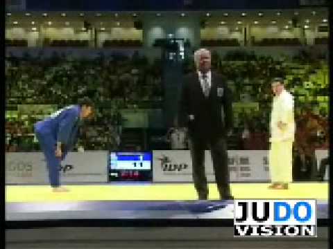 JUDO 2008 European Championships: Levan Zhorzholiani (GEO) - Daniel Brata (ROU)
