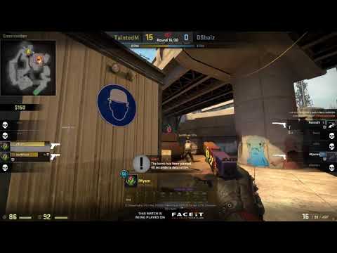 Yam & bURNRUOk 2v4 to secure 16-0 vs Darksided | FACEIT CSGO Asia Minor Qualifier.