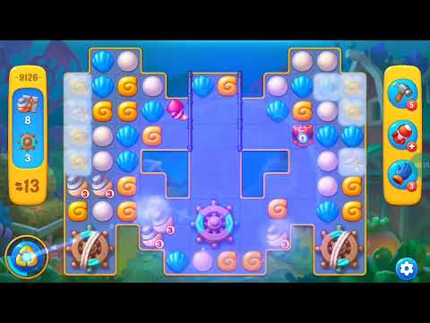 Fishdom Easy Level 9126 (with full seashell) @choraelmin