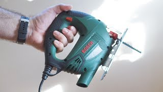 DIY jigsaw jig: cutting wood straight with a jigsaw