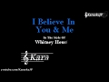 I Believe In You Me Karaoke Whitney Houston