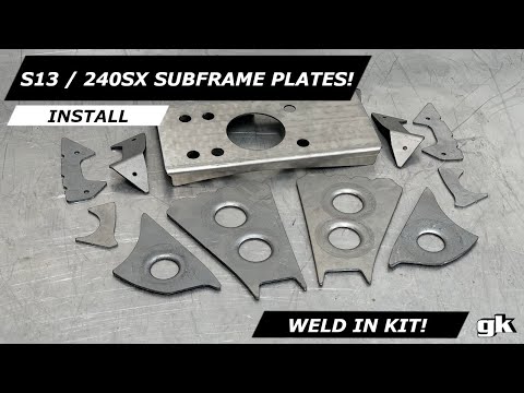 Gktech S13 180sx 240sx R32 Weld In Reinforcement Plates - Install