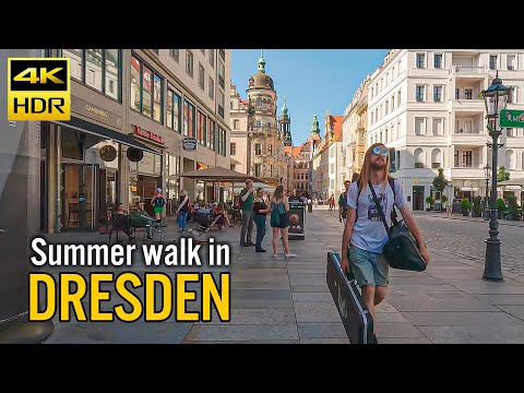 🇩🇪 DRESDEN Summer Walking Tour | Stunning Old Town & Landmarks | 4K HDR 50FPS