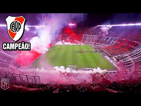 RIVER PLATE É CAMPEÃO ARGENTINO COM FESTA INSANA NO MONUMENTAL! 🏆 Recibimiento River vs Estudiantes.