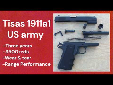 Tisas 1911a1 US army pistol | 3years, 3500+rds, Wear \u0026 tear, range performance