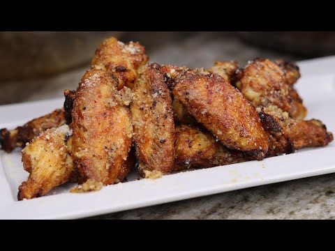 The BEST Oven Fried Garlic Parmesan Wings| Wing Recipe