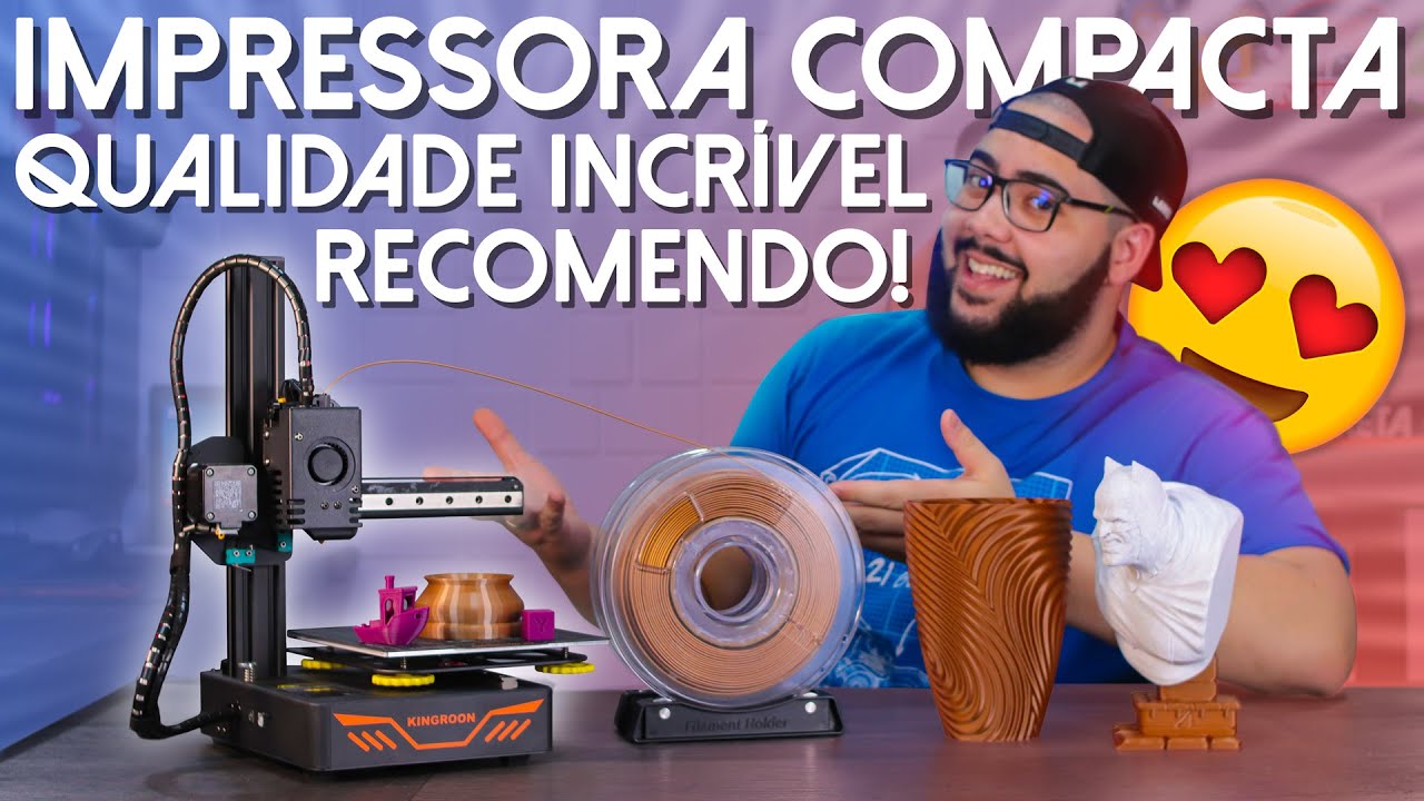 A Melhor e Mais Barata Impressora 3D Para Iniciantes! Confiável e Compacta! Kingroon KP3S