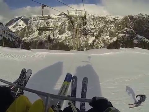 Scariest ski lift - Nearly fell off the ski lift