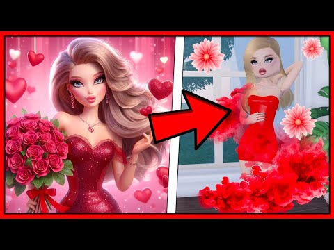 ❤️ TEK RENK KIRMIZI ROBLOX DRESS TO IMPRESS | KÜBRA NİSA