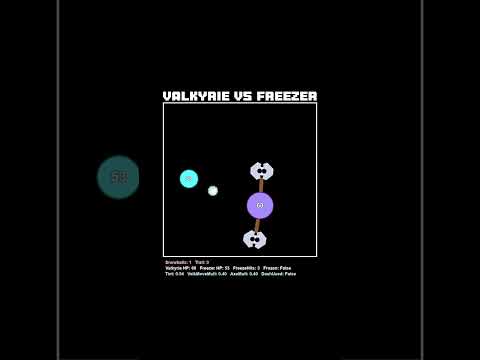 Valkyrie VS Freezer Simulation #bouncingball #physics #code #satisfying #rpg