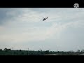 3 Helikopter Take Off Bendungan Randugunting Blora Saat Diresmikan Oleh Presiden JOKOWI