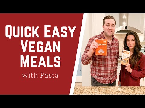 QUICK EASY VEGAN MEAL WITH PASTA | using Tolerant Pasta and Banza Chickpea Pasta Reviews