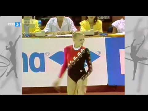 Marina Lobach Rope Final World RG Championships Varna 1987