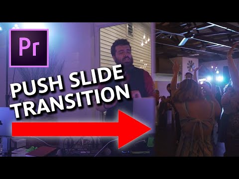 Smooth Push Slide Transition Premiere Pro