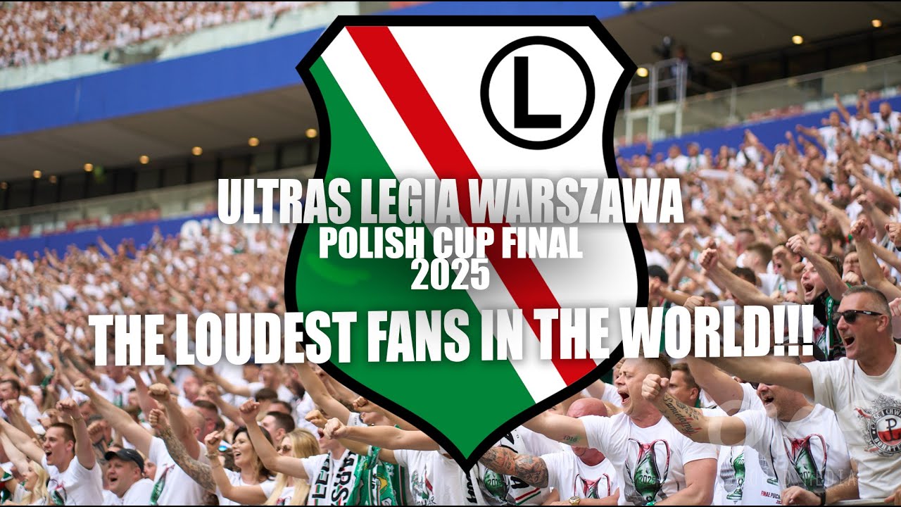 Ultras Legia Warszawa – Najlepszy doping świata! Finał Pucharu Polski 2025 totalny fanatyzm! #ultras