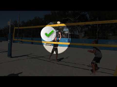 Catch and Double Contact- Beach Volleyball-LIVE EXAMPLE