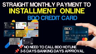 HOW TO CONVERT BDO CREDIT CARD STRAIGHT PAYMENT TO INSTALLMENT ONLINE | STRAIGHT TO INSTALLMENT