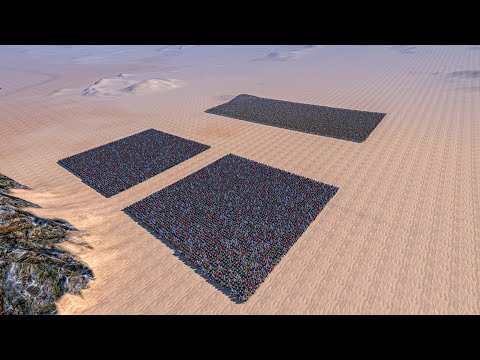 10.000 FOOTMEN vs 10.000 SKELETON WARRIORS - Ultimate Epic Battle Simulator UEBS