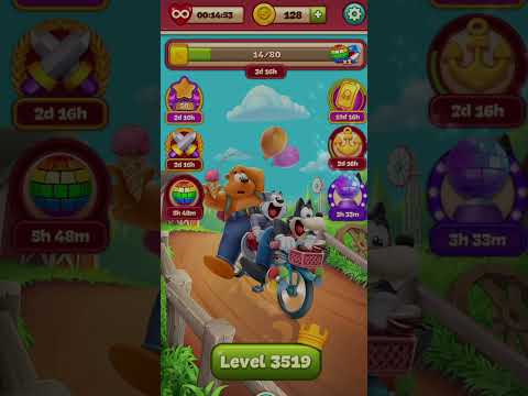 toon blast 3519 - 3520 #games #toonblast #hardlevel