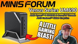 This LITTLE PC IS A Mini Gaming BEAST! Minisforum UM690 AMD Ryzen 9 6900HX Review!