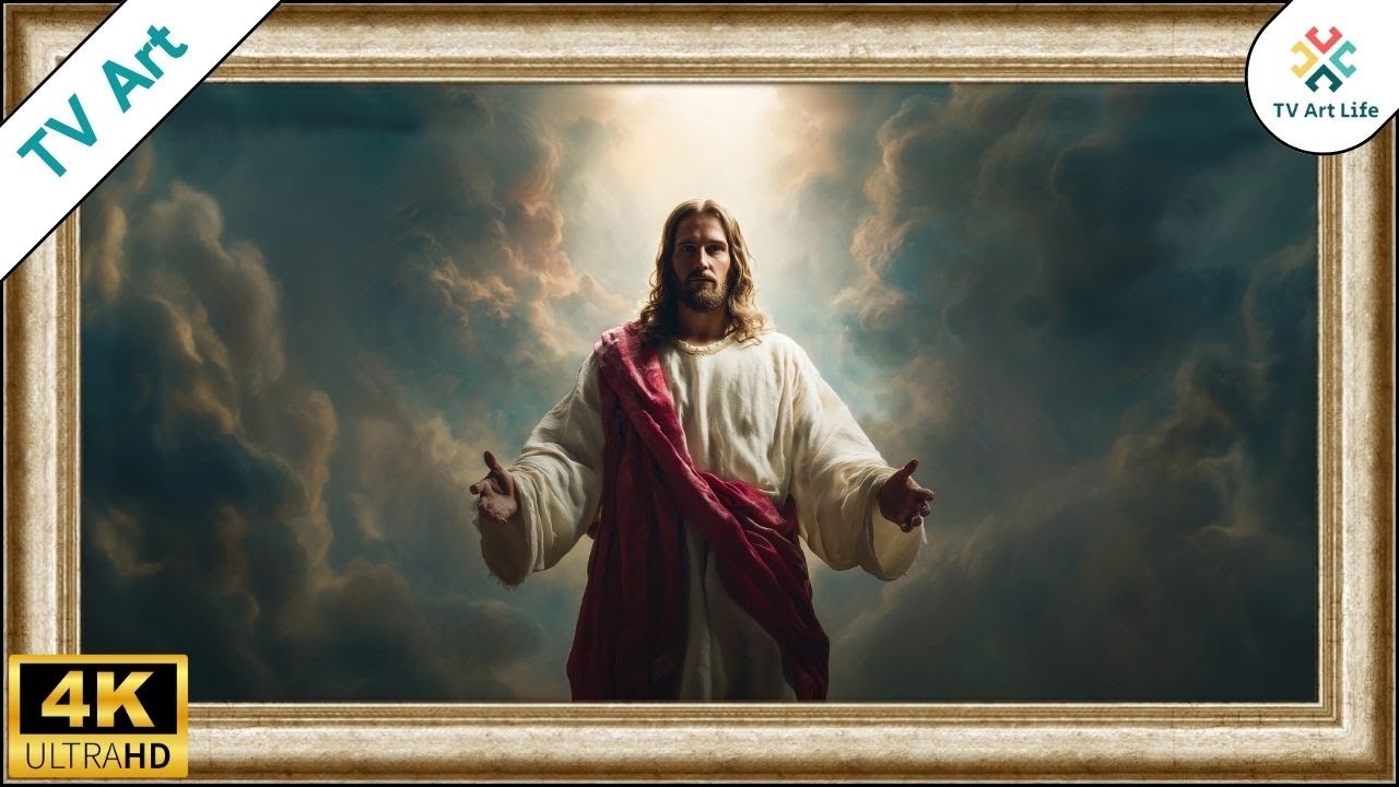 Jesus Christ Is Lord Frame TV Art | Divine Christian Worship Screensaver | 10 Hours 4K No Music