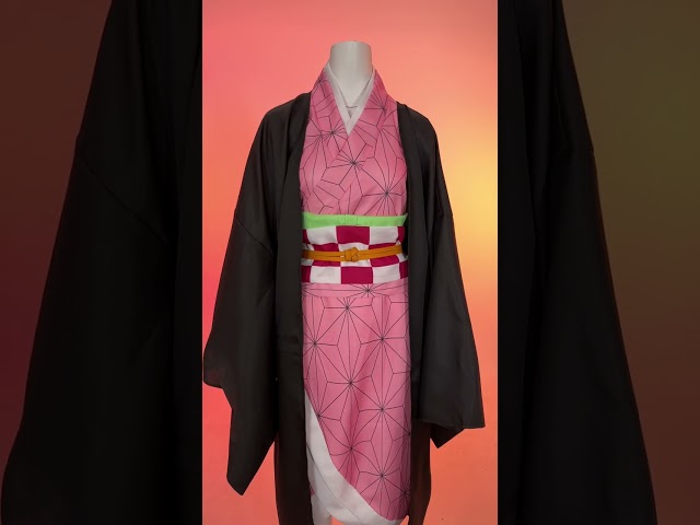 Vídeo relacionado con Taeyue Anime Kamado Tanjirou Cosplay Disfraz Halloween Carnaval Cosplay Abrigo Traje Kimono Chaqueta Hombres, verde, S