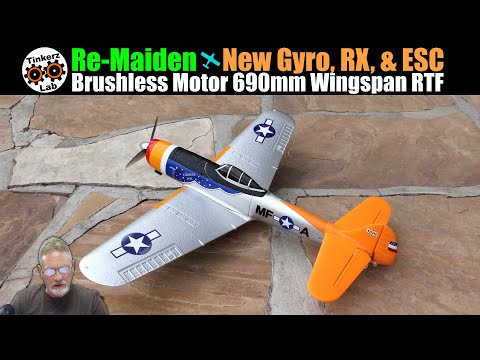 Re-Maiden | New Gyro, RX, & ESC | P-47 Thunderbolt Brushless 690mm Wingspan RTF