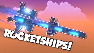 BUILDING A ROCKET TO SPACE?! - Trailmakers Multiplayer Gameplay - Race, Derby &amp; Rockets!