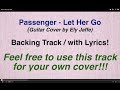 Let Her Go - Passenger - Karaoke / Backing Track ...