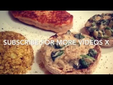 Syn free creamy garlic & spinach mushrooms SLIMMING WORLD