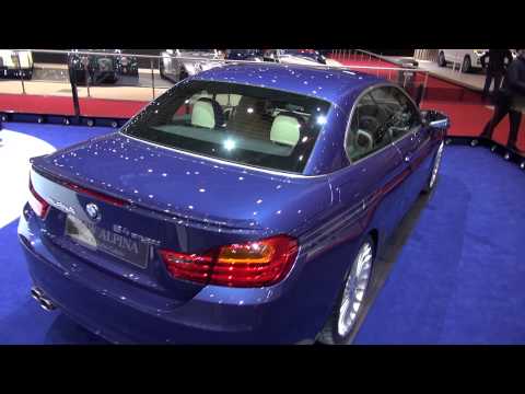 BMW Alpina B4 BiTurbo Convertible roof UP in detial Geneva 2014