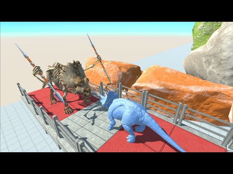 ⚡ Skeleton Triceratops Death Run - 🦖 Animal Revolt Battle Simulator 🦕