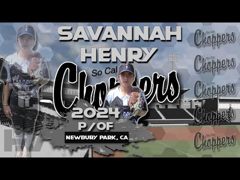 2024 Savannah Henry 🥎 Pitcher and Outfield, Softball Recruiting Skills Video