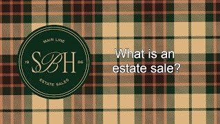 What is an estate sale?