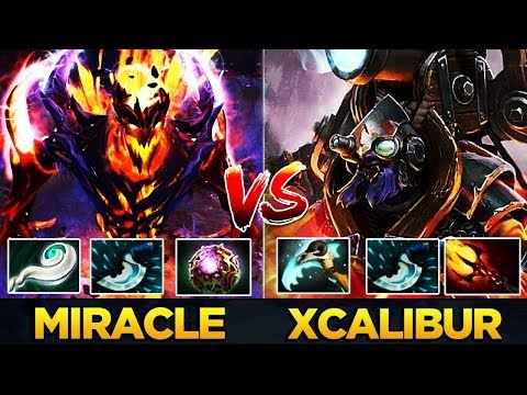 Miracle- Shadow Fiend vs Xcalibur Tinker - EPIC Magic Burst Battle - Dota 2
