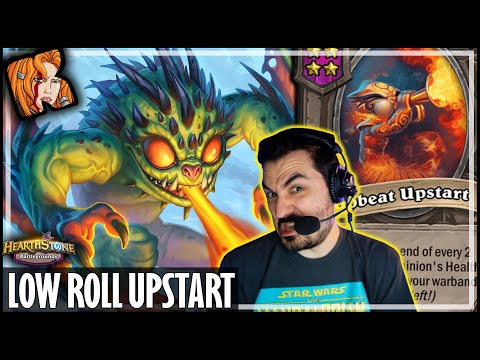 UPSTART CRUSHES EVEN ON A LOW ROLL! - Hearthstone Battlegrounds
