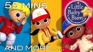 Dancing Songs | Plus Lots More Nursery Rhymes | 55 Minutes Compilation from LittleBabyBum!