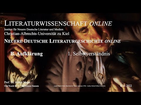 Literaturgeschichte online - Selbstverständnis der Aufklärung (Philosophie und Weltbild) 6 von 17