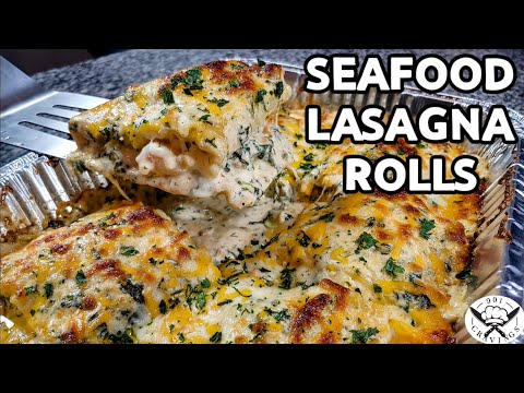 SEAFOOD LASAGNA ROLLS (THE UNTRADITIONAL LASAGNA)
