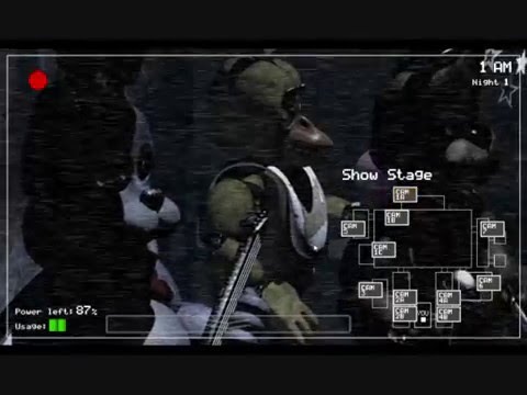 five night at Freddy PREMIÈRE NUIT + BONUS!!!!