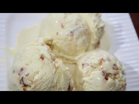 Butterscotch ice cream recipe with Amul fresh cream | ice cream recipes | dessert recipes