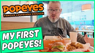 MY FIRST POPEYES! The NOISIEST RESTAURANT I Have Been To!