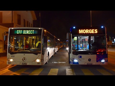 Passages des bus de substitution SBB CFF FFS - entre Allaman et Morges - le 11.novembre.2021