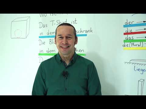 Almanca A1 INTENSIV Ders - 17 Die Präpositionen / Dativ - Almanca Yer Edatları, "Wo" Soru Kalıbı