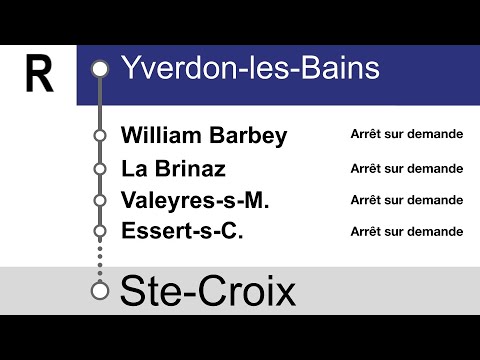 annonces TRAVYS » Regio Yverdon-les-Bains — Ste-Croix (2023) | SLBahnen