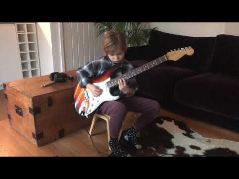 SRV Little Wing cover by 7 year old Jake