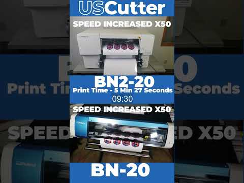 Roland BN2-20 & BN-20 CMYK print speed comparison #bn2